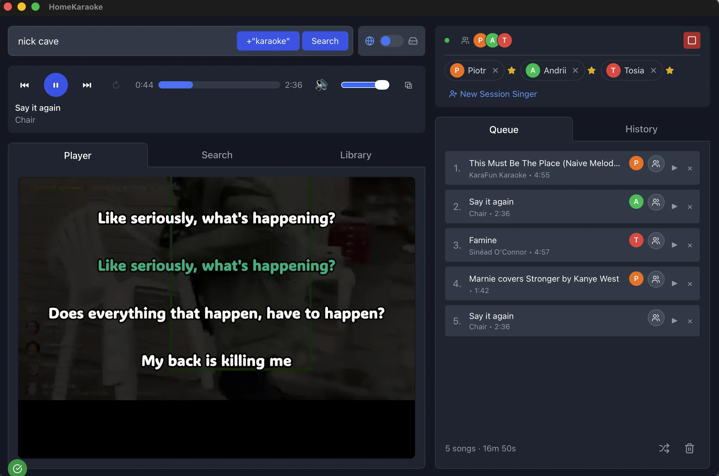 HomeKaraoke screenshot